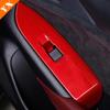 Carbon Rot Silber Autotür Armlehne Garnieren Fenster Glas Lift Switch Panel Cover Trim Für Mazda CX3 CX-3 Zubehör
