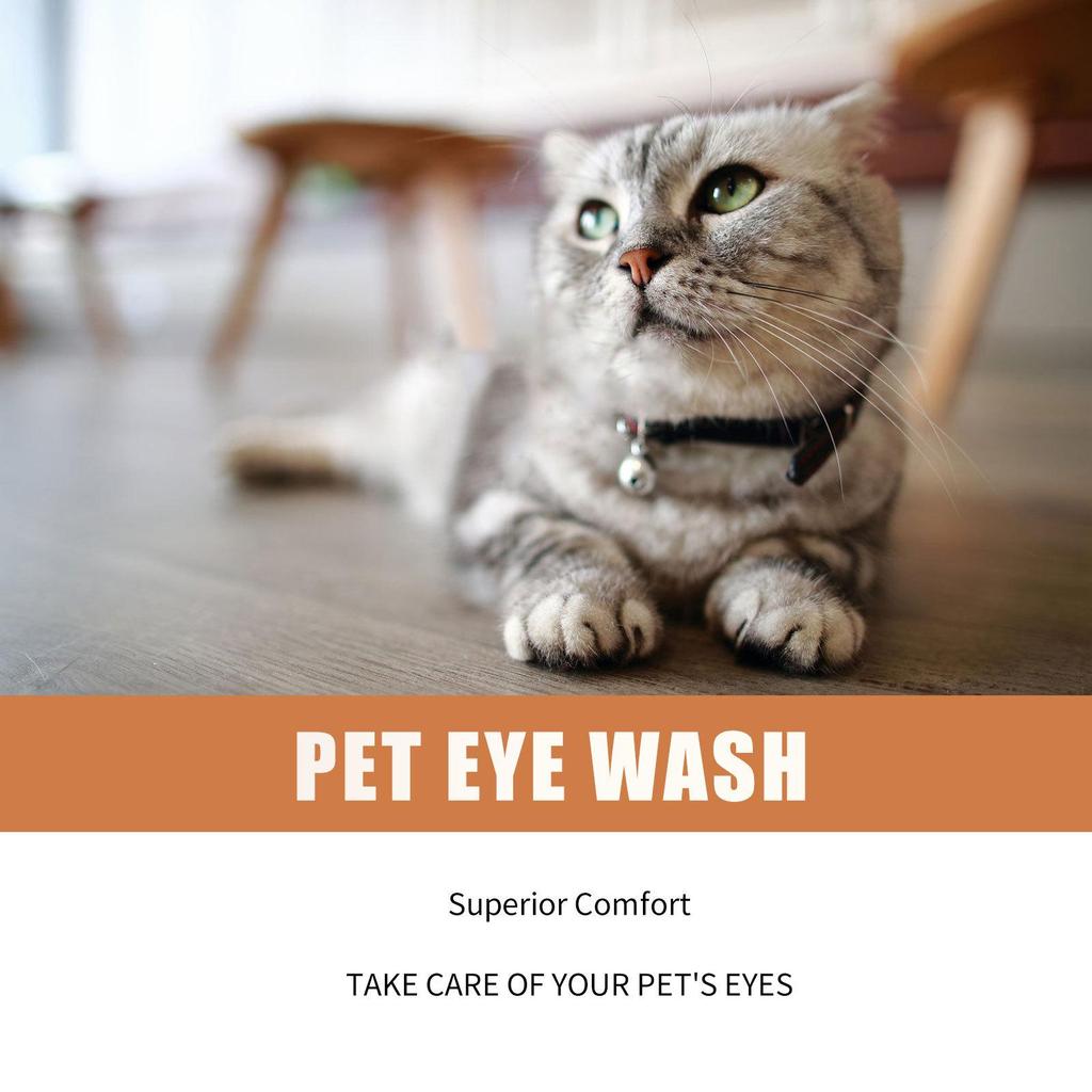 Pet Eye Drops for Cats & Dogs - Cleans Eye Boogers & Tear Stains (50ml)