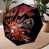 ACDC Theme Automatic Umbrella, Lightweight & Portable, 8 Rib, Perfect for Outdoor Travel, Birthdays, Christmas, Gifts.