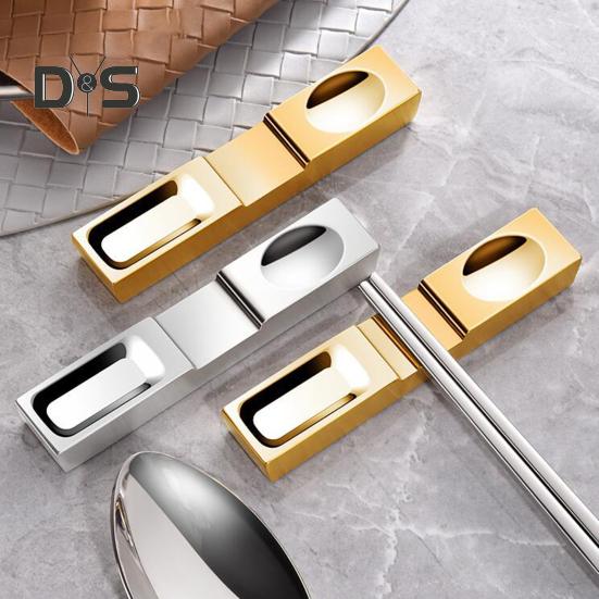 Heat Resistant Chopstick Rest Polished Universal Glossy Mirror Surface Chopsticks Support Kitchen Tools