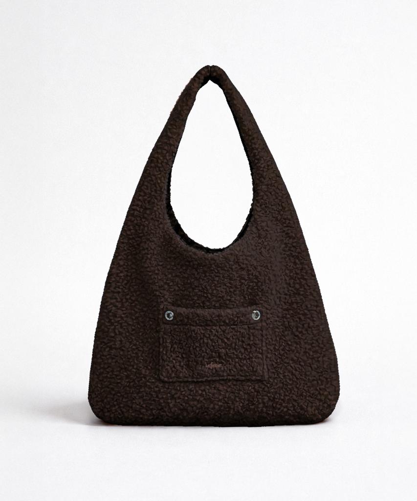 Leterie Boucle Reversible Shoulder Bag_Brown