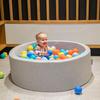 KiddyMoon 90x30cm/300 Balls Balls 7cm / 2.75in Baby Foam Ball Pit, L.grey:l.green/orange/turquois/blue/babyblue/yellw