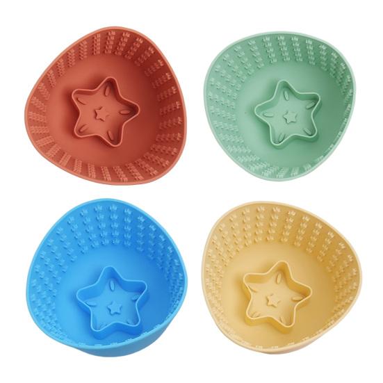 Silicone Pet Slow Feeder Bowl Anti-Choking Non-slip Easy Clean Slow Down Eating Food Bowl for Small Medium Large Breed Dogs Cats