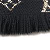 Great LOUIS VUITTON Scarf Escharpe Giant Monogram Jungle Black beige M75885 Used