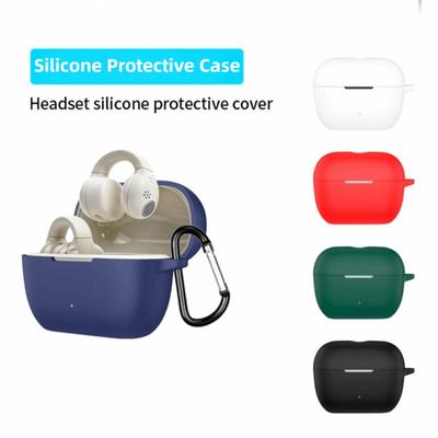 With Carabiner Earphone Case Silicone Charging Box Shell Earbuds Cover for Sennheise ACCENTUM Clip
