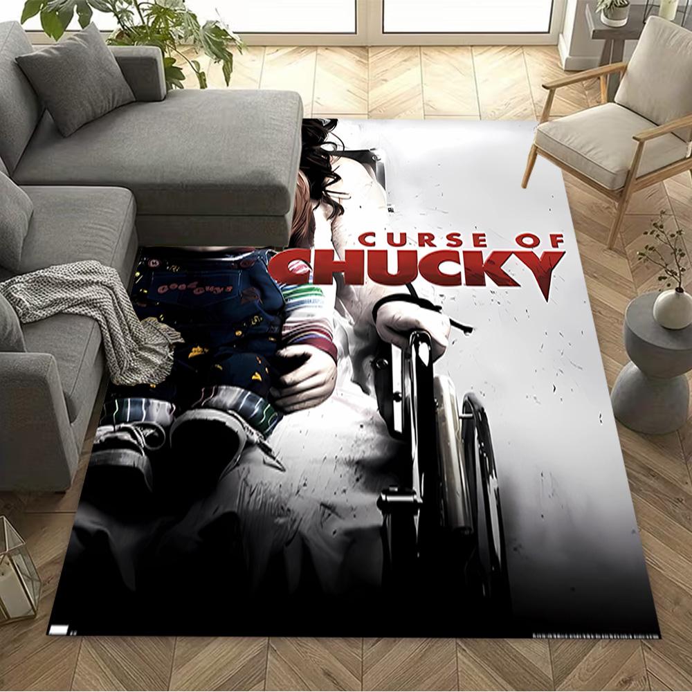 Chucky's Country Adventure Floor Rug Office Rug Design for Game Room Study Room Dormitory Entryway Antislip Carpet Office Home Decor