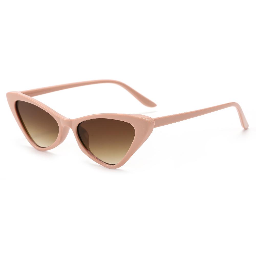 Cute Sexy Vintage Cat Eye Sunglasses Woman Small Black White Triangle Retro Ladies Sun Glasses Leopard Female Oculos De Sol