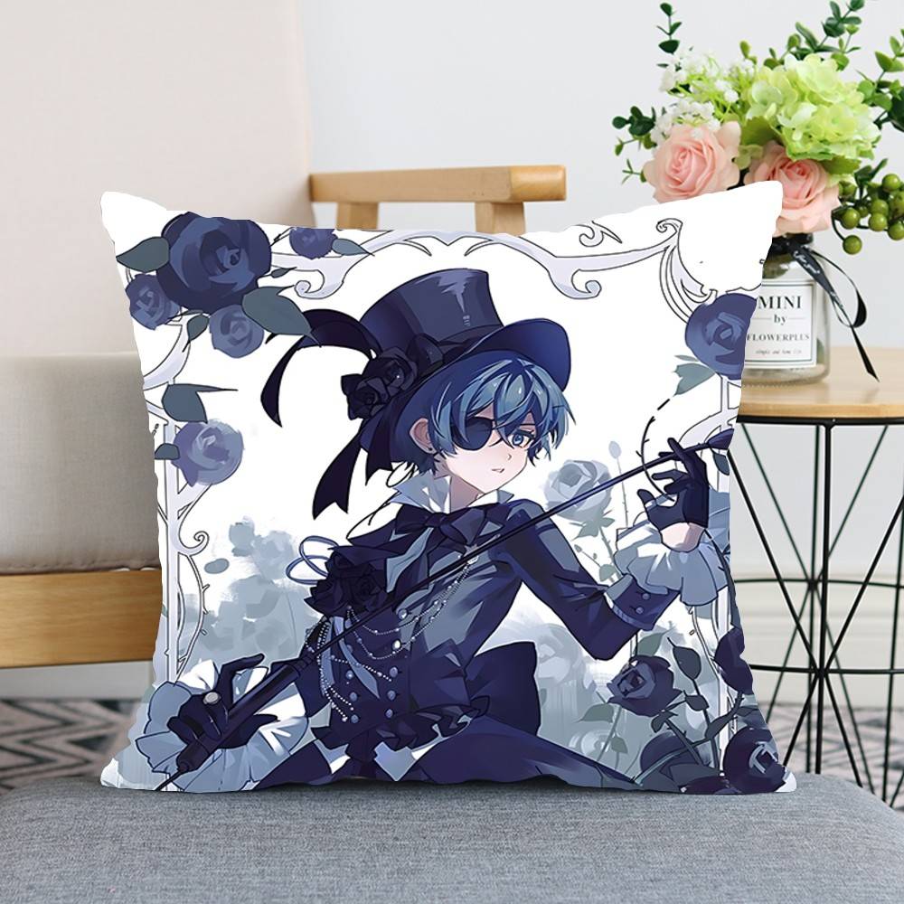 Amine BBlack Butler Throw Pillow Covers Pattern Cushion Cover Suitable For Sofa Bedroom Car Pillow Cover