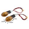Kijima 219-5109 Motorcycle Parts Turn Signal Lamp Cat Eye SP Black Body/Amber Lens Set of 2