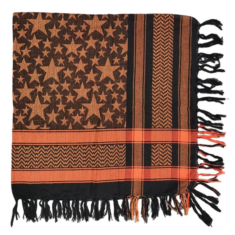 

Head Scarf Keep Warm in Style Perfect for Skiing and Camping Unisex Neckerchief Stylish Scarf Shawl for Outdoor оранжевый