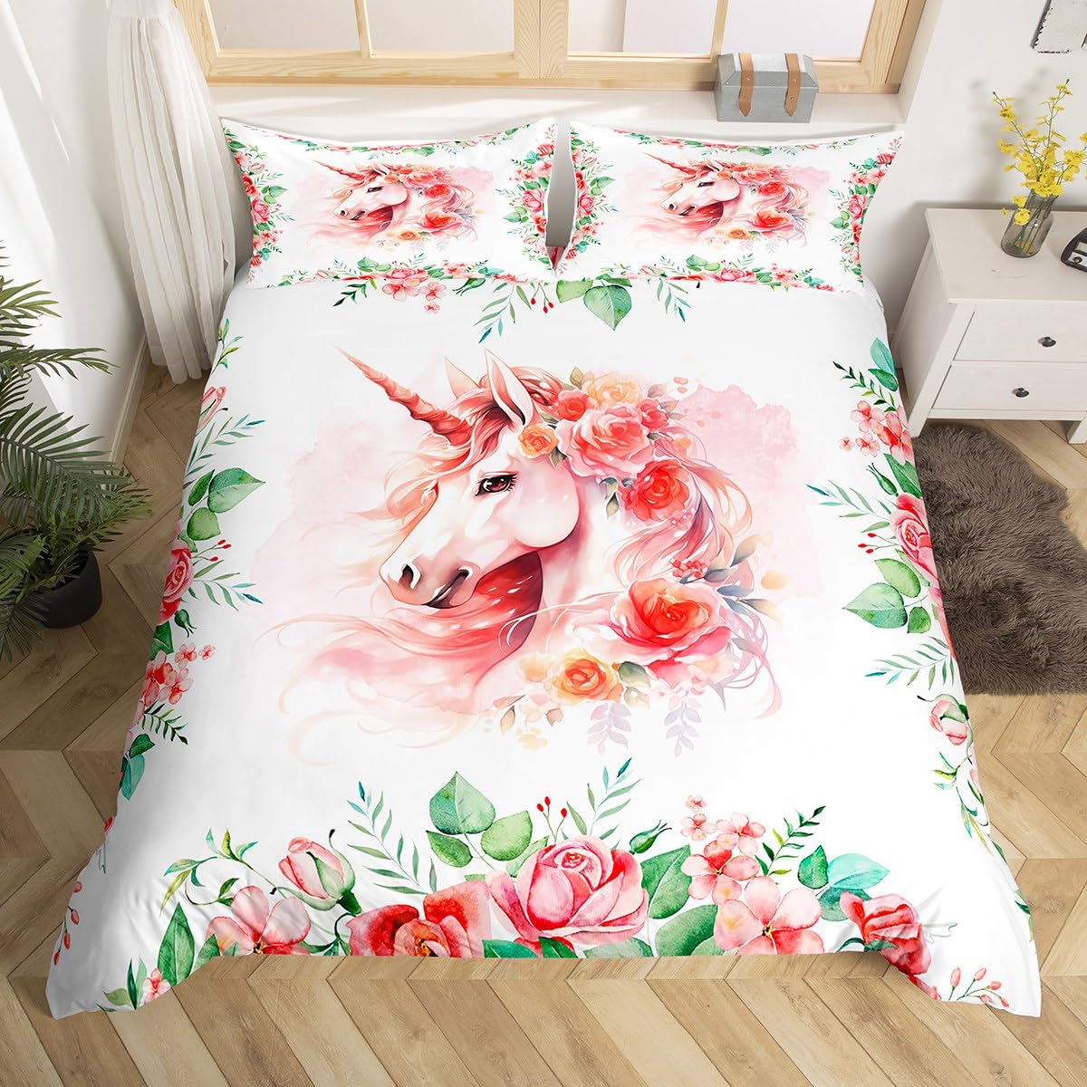 Пододеяльник с изображением мультяшной лошади King Queen Galloping Horse — фото 4