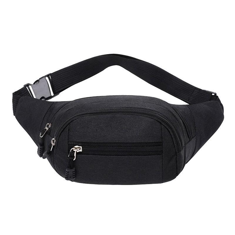 New fanny pack men's casual versatile large-capacity outdoor sports mobile phone bag anti-splashing water and wear-resistant cash register change