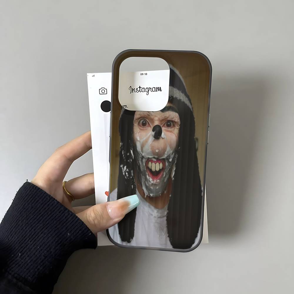 

Ugly Man Funny Phone Case For IPhone 17 16 15 14 Plus 13 12 11 Pro Max Pro Wave Corrugated Cover iPhone 15 pro
