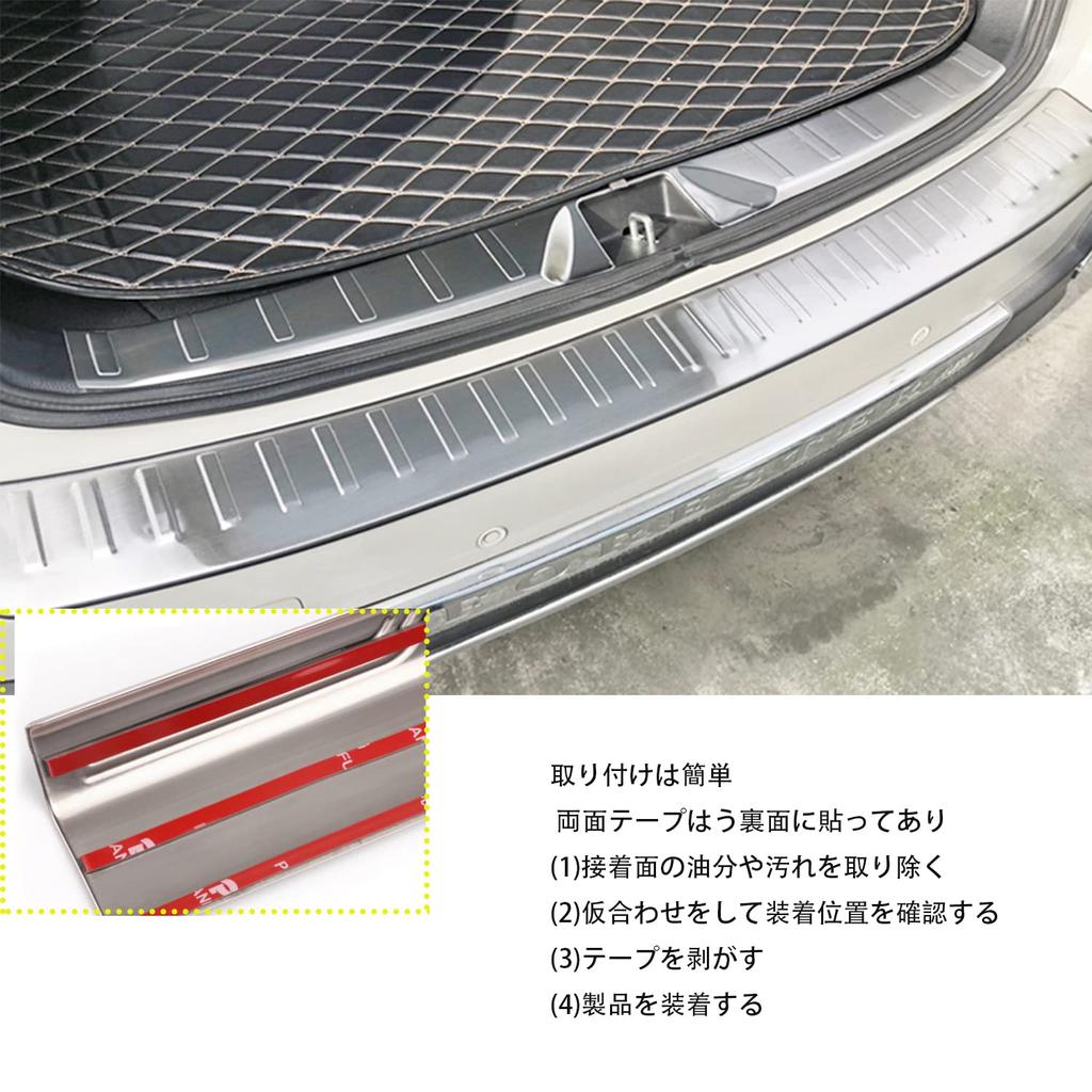 Hyorabyn Stainless Steel Rear Bumper Guard for Subaru Forester SJ Series Protects the Luggage Area from Dirt and Easy Set (SJ5/SJG) (2013-2018),