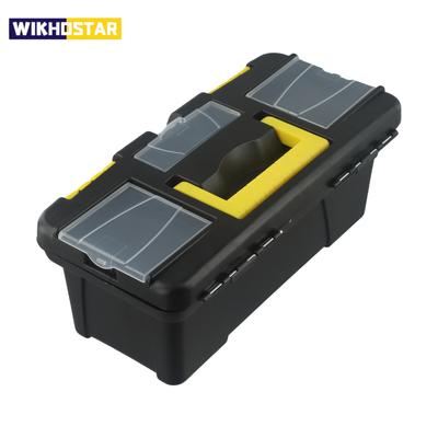 Cassetta degli attrezzi da 10 pollici Cassetta degli attrezzi in plastica a 1/2 strati con vassoio rimovibile Scatola organizer multifunzionale professionale per viti e lavori in legno