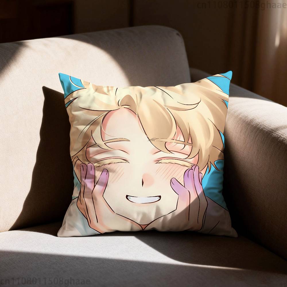 AAlien Stage Luka Pillow Case Square DoubleSided Printing Short Plush Sofa Cushion Cover Bedroom Bedside Pillow