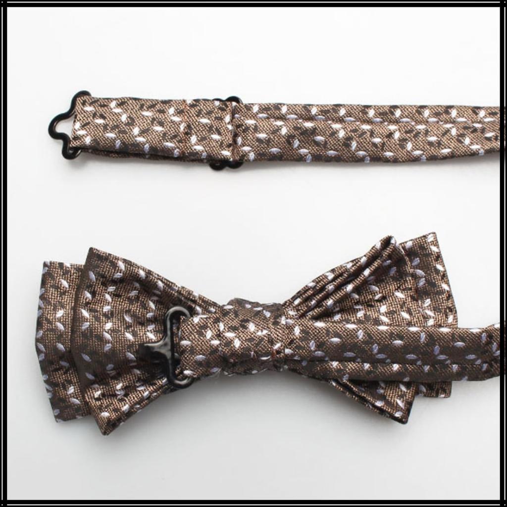 [White Fang] Elegant Polyester Bow Tie, Stylish Casual, Men's & Women's NC046(A19)