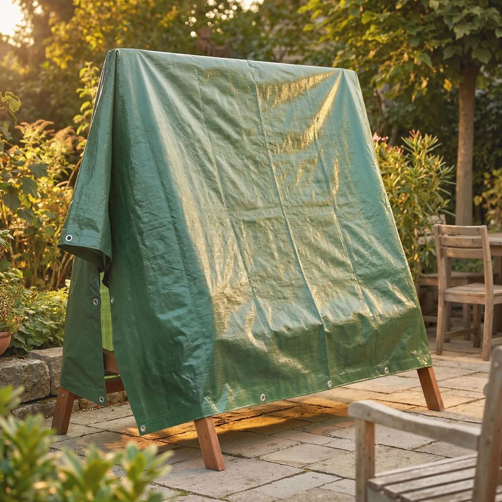 3 X 4m Waterproof Tarpaulin 90GSM Tear-Resistant PE Tarp, Green