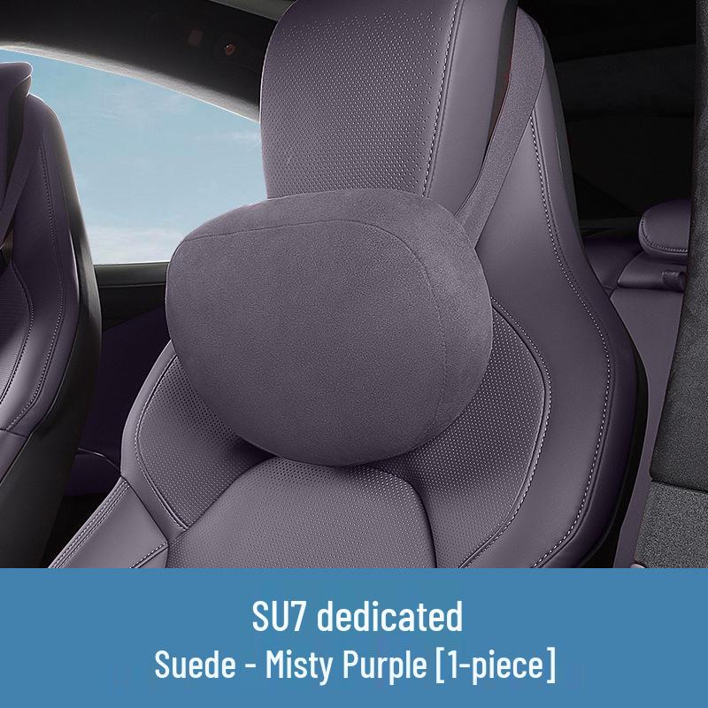 

Customizable Xiaomi SU7YU7 Car Headrest Pillow - Soft Suede Neck Support Accessory