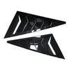 For Honda Civic Sedan 8th 2006-2010 Carbon Car Front Triangle Window Louver Side Shutter Blind Shades Cover Trim Sticker Vent