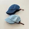 Vintage Kinder Cap Denim Blau Baby Sonnenhüte Sommer Frühling Einstellbar Kinder Baseball Caps für Mädchen Jungen Zubehör 1-3Y