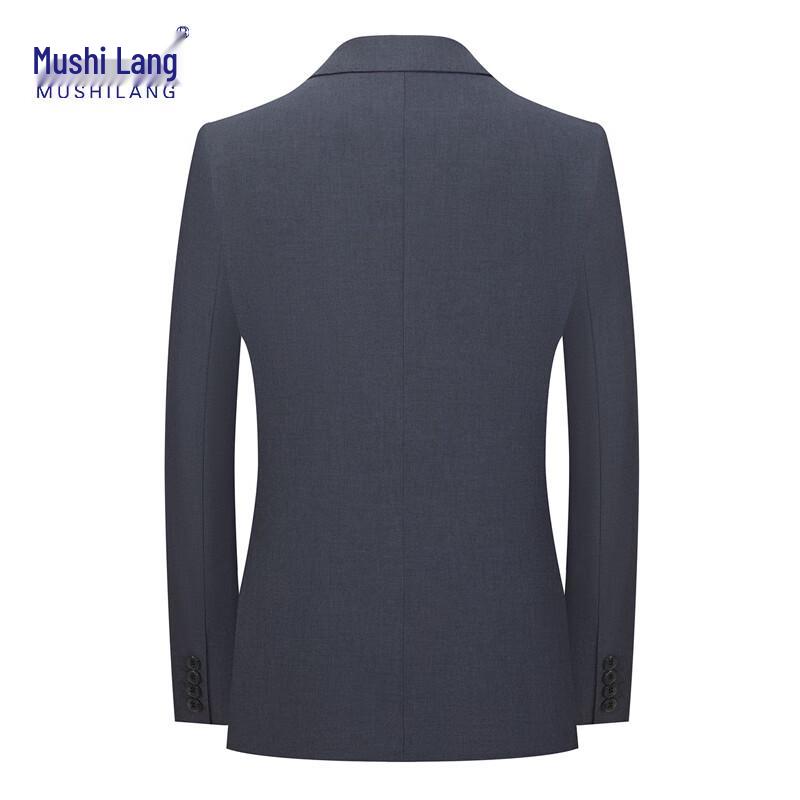 Men's Wool Blend Slim Fit Business Suit Set
