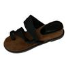 Soft Leather Version~ French Retro Fairy Style Vacation with Skirt Cool Slippers Female Round Head with Simple Roman Shoes
