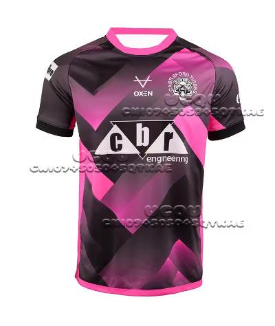 Rugby men s and women s new Castleford Tigers sportswear England fashion short sleeves loose XXS