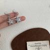 Fashion Micro Zircon Star Pendant Earrings for Women Versatile Luxury Pearl Geometric Dangle Earrings Party Jewelry Accessories