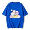 Summer Cute Sanrio Characters Stacked Print Tshirt Casual Short Sleeve Tees for Mom and Daughter Sweet Family Matching Outfits