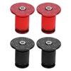 1 Pair of Handlebar Grip End Caps Aluminum Alloy Universal Bar Plugs for Mountain Road Cycling