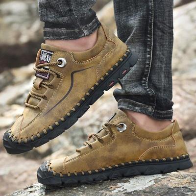 Chaussures pour Hommes en Cuir de Haute Qualité Chaussures Plates Décontractées Classiques Légères Mocassins Respirants Faits Main Baskets Confortables Taille 38 -48