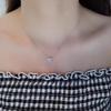 Leichtes Koreanisches Luxus Mini Diamant Herz Halskette für Damen: Vielseitige Einfache Süße Stil Schlüsselbein Kette