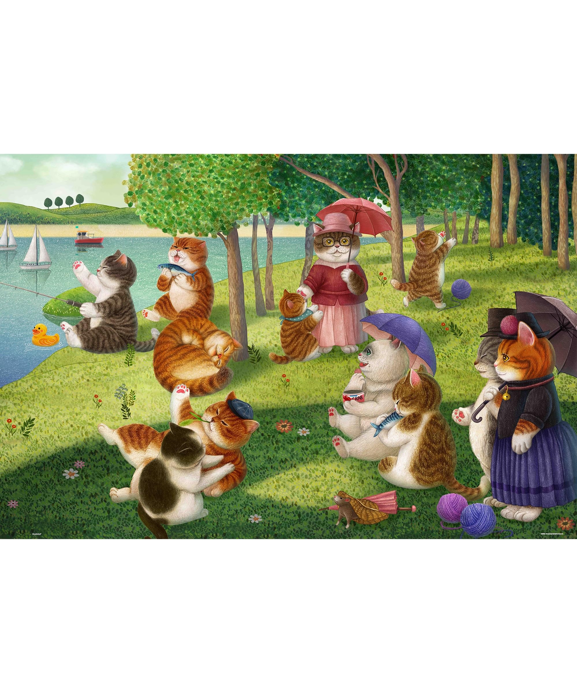 

PieceRelax Пластиковая пазл-картина Воскресный день на Ньянко Сложная для Без Сломанных Деталей Щелчки 2000 Деталей Нянсонги - Остров (64x96см) - Взрослые,