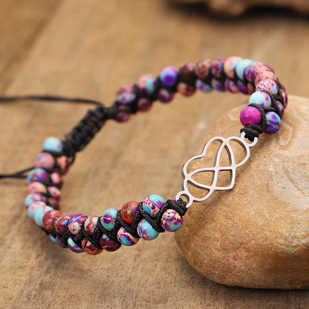 You Are Always In My Heart Beads Bracelet With Card,Natural Stone Bracelet Jewellery Gifts