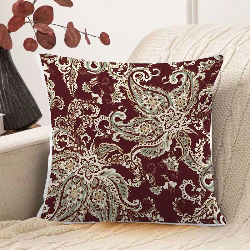 Bohemian Ethnic Style Pillow Colorful Retro Geometric Print Pillow Famous Hotel Inn Sofa Square Pillow