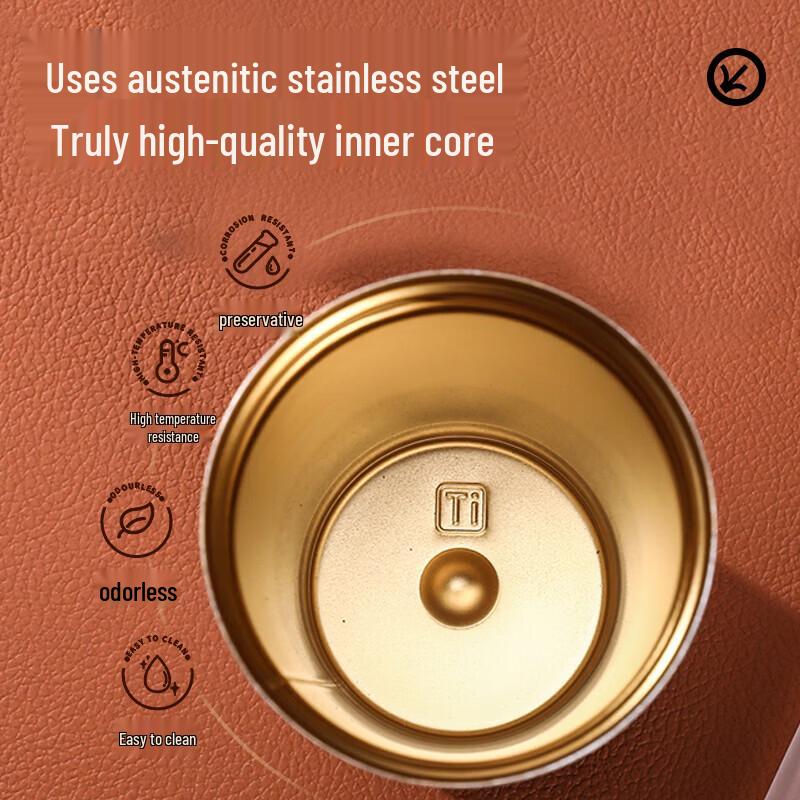 Le Qian Chu Portable Titanium Insulated Coffee Mug