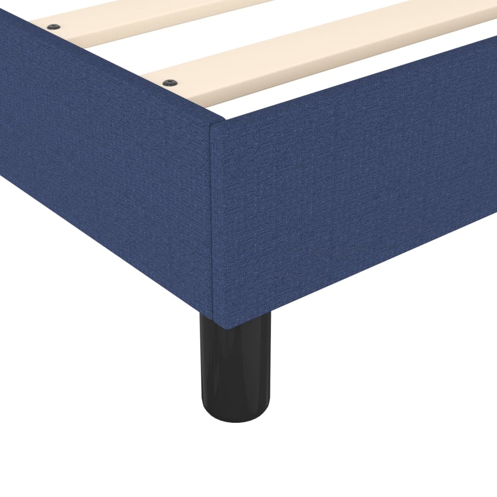 Vidaxl Bed Frame Without Mattress Blue 90X200 Cm Fabric