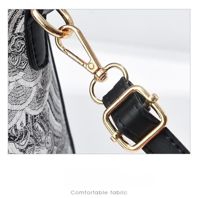 Jacquard color-blocked handbag women's one-shoulder crossbody bag