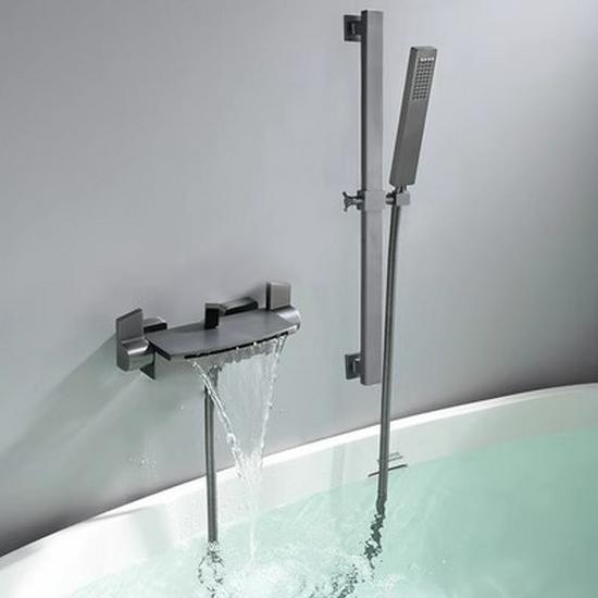 Wandmontierter Luxus-Wasserfall-Badewannen-Duscharmatur
