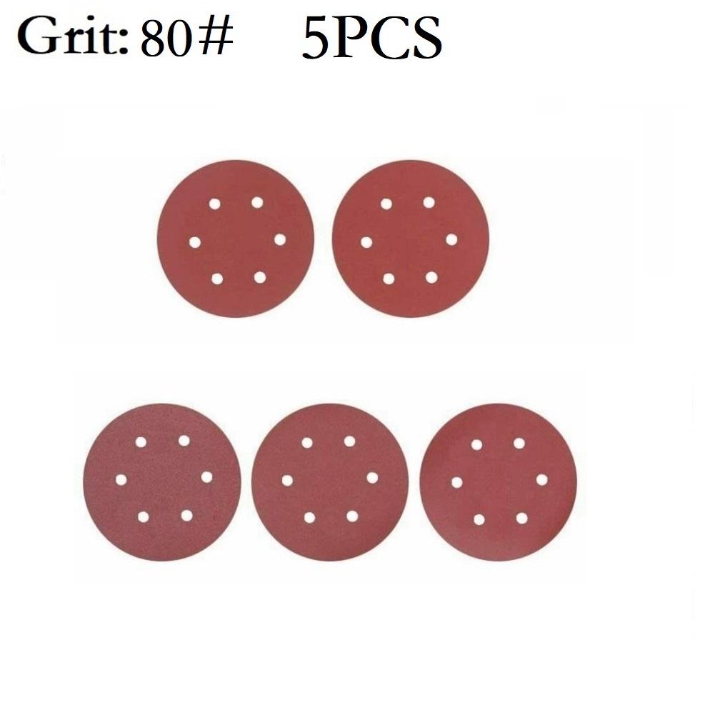 9 Inch 6 Holes 225MM Sanding Discs 40-2000 Grit Flocking Sandpaper Orbital Sander Hook And Loop Aluminum Oxide Sand Paper