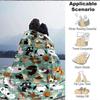1pc Dogs Bones Lightweight Flannel Blanket, Comfortable and Warm Blanket, for Office and Camping Sofa Bed, Livingroom202