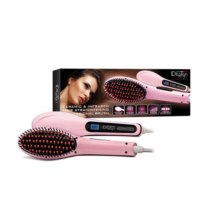 Pink Straightening Brush IDItalian Design