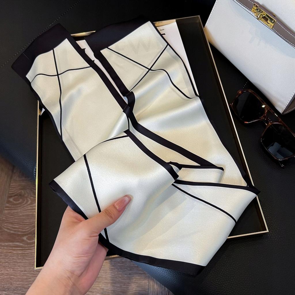 SCARF with Print, Women' Long Elegant SCARF Like a Tie