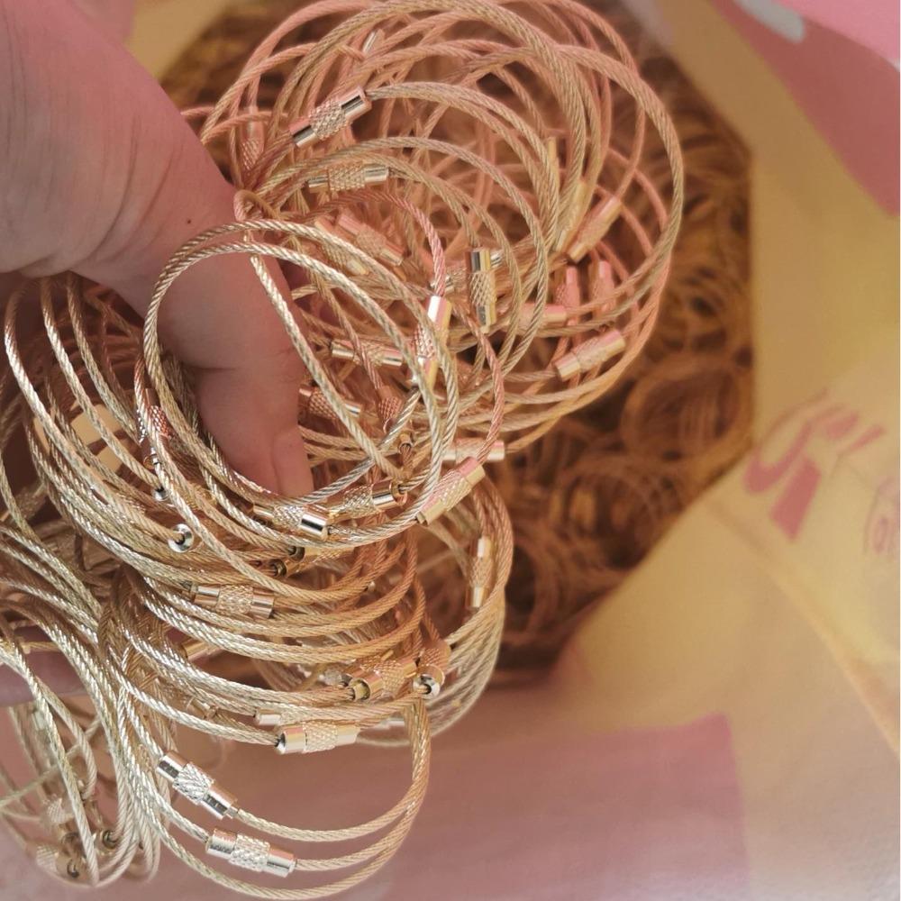20PCS color paint wire rope 25 colors manufacturer wholesale key ring chain DIY tag cartoon key lanyard accessories