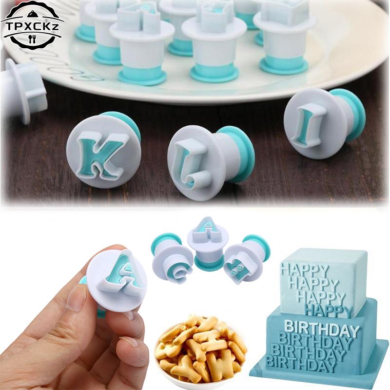 Plastic Cake Mold 26 Letter Number Chocolate Baking Tools Non-stick Silicone Cake Mold Jelly And Candy Mold Mold DIY Baking Tool