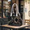 Gothic Dark Pattern Ladies Casual Daily Tote Bag Stylish Portable Outdoor Shoulder Bag for Women