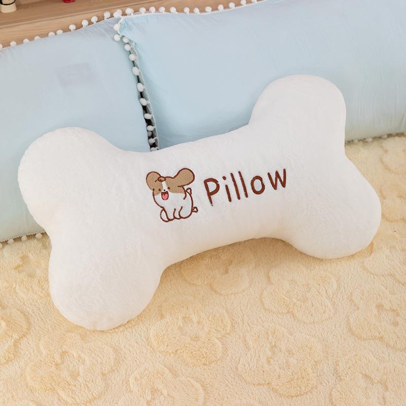 Simulated Bone Throw Pillow Plush Toy Cute Dog Doll Doll Female Bed Waist Pillow