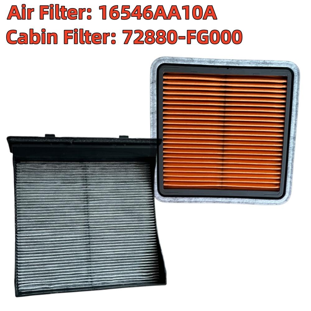 Cabin Filter & Air Filter For Subaru XV Forester Impreza / WRX / WRX STI OEM 72880-FG000 16546AA10A