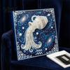 Faux Pearl Art Kit DIY Painting Kit, 12 Constellation Rhinestone Set for Decor Adults Beginners, Handmade Wooden Frame Fake Wall Decoration